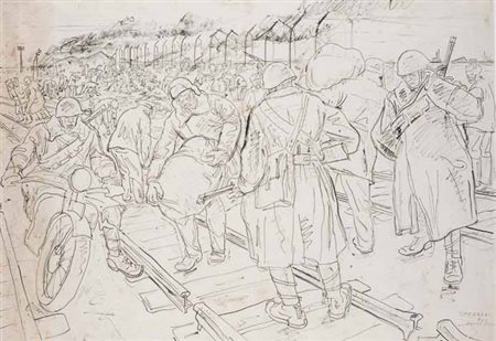 Giuseppe Terragni Meda 1904 – Como 1943 Il grano bruciato, 1942 inchiostro su...