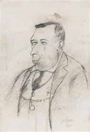 Ottone Rosai Firenze 1895 – Ivrea, Torino 1957 Ritratto, 1921 grafite su...