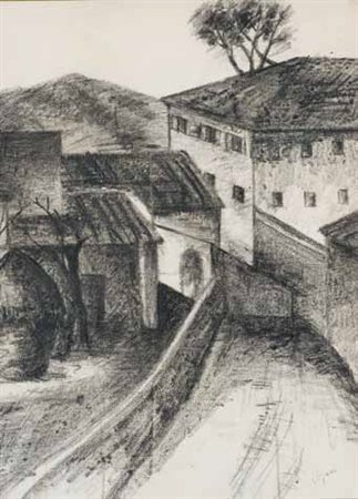 Ottone Rosai Firenze 1895 – Ivrea, Torino 1957 I pagliai, 1919-20 disegno a...