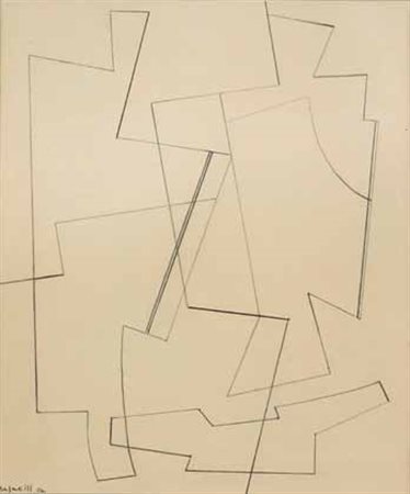 Alberto Magnelli Firenze 1888 – Parigi 1970 Composizione, 1954 matita su...