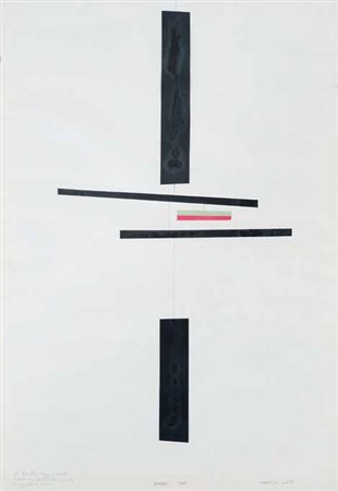 Bruno Munari Milano 1907 – 1998 Macchina inutile, 1940 tecnica mista e...