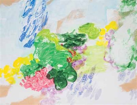 Gianni Dova Roma 1925 – Pisa 1991 Paesaggio Mediterraneo acrilico su carta,...