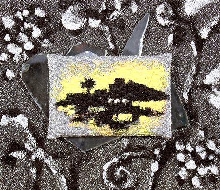 PIGNATELLI ERCOLE (Lecce 1935) "Paesaggio controluce" 2003 Tecnica mista su...