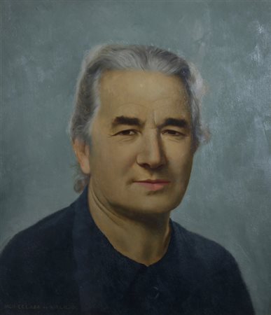 CELADA - DA VIRGILIO UGO (MANTOVA 1895 - VARESE 1995) "Figura" Olio su...