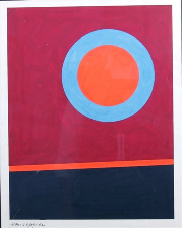 LEPPIEN JEAN (Lenebourg 1910 - Parigi 1991) "Senza titolo" Tempera su...