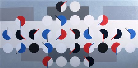 NANGERONI CARLO (New York 1922) "Senza titolo" 2006 Olio su tela cm. H: 48.00...