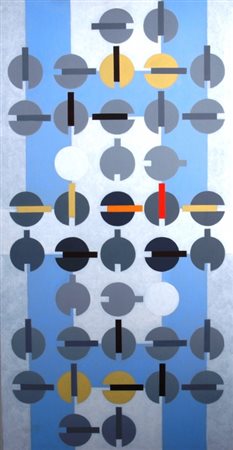 NANGERONI CARLO (New York 1922) "Senza titolo" 2006 Olio su tela cm. H: 92.00...