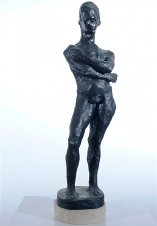 BASALDELLA MIRKO (Udine 1910 - U.S.A. 1969) "Figura" 1948 ca. Scultura in...