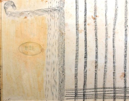 MELOTTI FAUSTO (Rovereto 1901 - Milano 1986) "Senza titolo" Matita su carta...