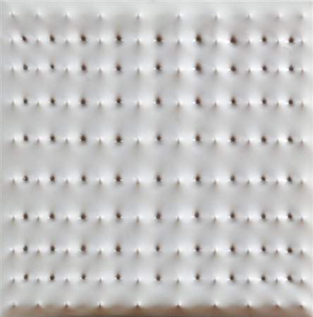 ENRICO CASTELLANI 1930 " Estroflessione ", 1968 Multiplo in PVC, cm. 30 x 30...