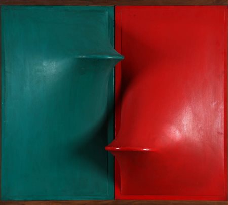 AGOSTINO BONALUMI 1935 - 2013 " Diario Italiano ", 1970 Scultura in resina,...