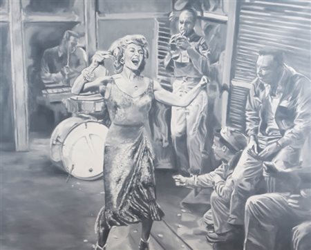 GIAN MARCO MONTESANO 1949 " Hollywood ", 2009 Olio su tela, cm. 130 x 160...
