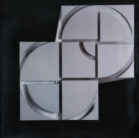 GIOVANNI CAMPUS 1929 " Struttua modulare ", 1976 Assemblaggio, tecnica mista...