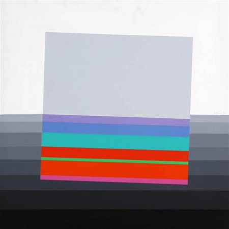 EUGENIO CARMI 1920 Senza titolo, 1973 Acrilico su tela, cm. 60 x 60 Firmato e...