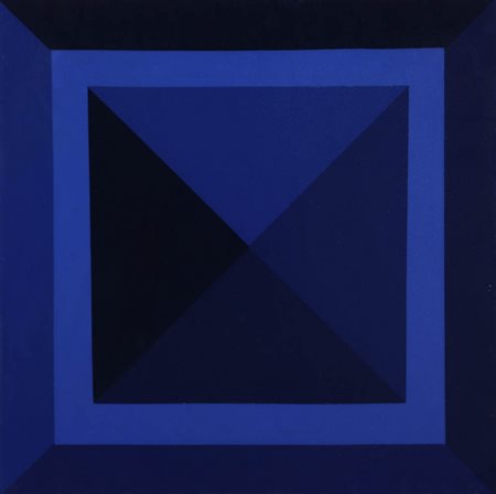 ANTONIO D'AGOSTINO 1938 " Composizione ", 1971 Acrilico su tela, cm. 50 x 50...