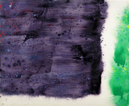 HSIAO CHIN 1935 " Auguri! Ungheria " Acrilico su tela, cm. 75 x 90 Firmato...