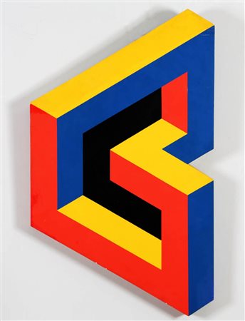 JOSE' MARIA YTURRALDE 1942 " Figura impossibile ", 1971 Pittura sintetica su...