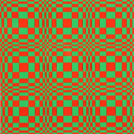 EDOARDO LANDI 1937 " Strutturazione ortogonale ", 1964 Cartoncino...