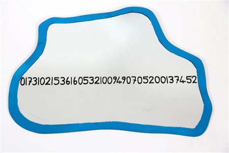 MICHELANGELO PISTOLETTO 1933 " Frattali ", 1999/2000 Smalto su specchio, cm....