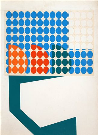 JURGEN CLAUS 1935 " Bild - collage Ny 8 ", 1967 Pittura e collage su cartone,...