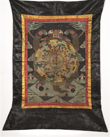 THANGKA TIBET SEC. XIX-XXsu seta &nbsp;A tibetan thangka 19th-20th century...