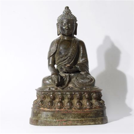 A Chinese bronze Buddha