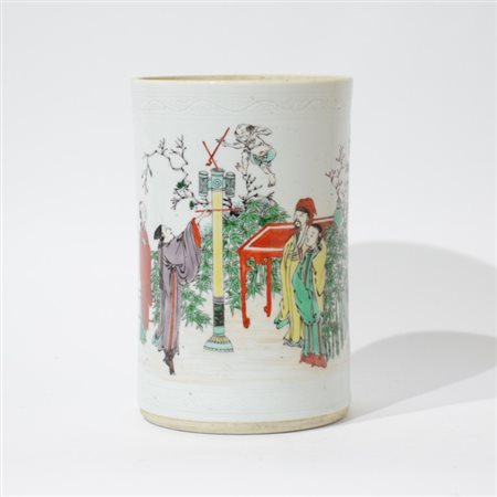 A Chinese bitong vase