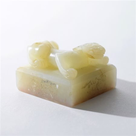 A Chinese jade seal