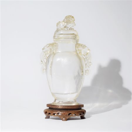 A Chinese rock-crystall anphor