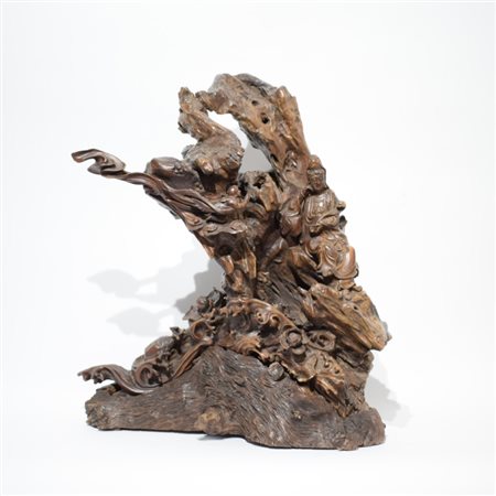 A large and fine Chinese carved root