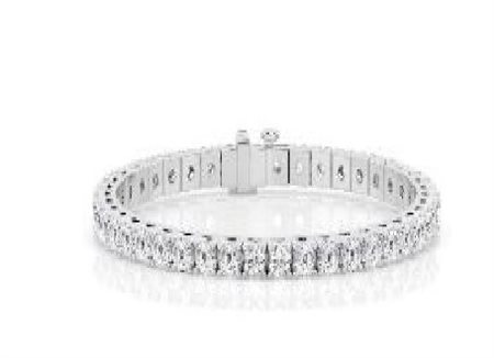 BRACCIALETTO TENNIS IN ORO 10,95 GR CON DIAMANTI LAB GROWN CL27