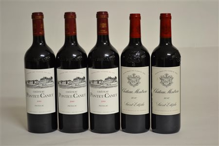Selezione Bordeaux 2010Chateau Montrose - 2 btChateau Pontet-Canet - 3 bt5...