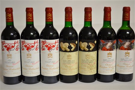 Ch&acirc;teau Mouton Rothschild1995 - 3 bt1986 - 2 bt1985 - 2 bt7 btE1986 -...