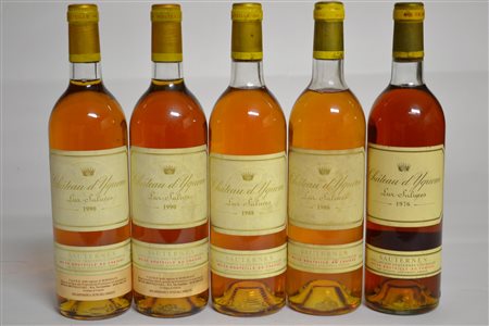Ch&acirc;teau d&rsquo;Yquem1990 - 2 bt1988 - 1 bt1986 - 1 bt1976 - 1 bt5...