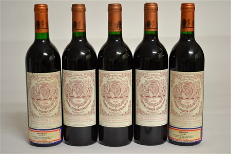 Ch&acirc;teau Pichon Logueville Baron 19905 btE4 bt - etichette lievemente...
