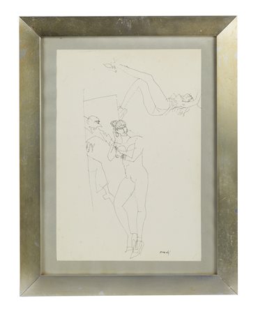 MARCELLO AVENALI (Roma 1912 - 1981) "Senza titolo". China su carta. Cm...