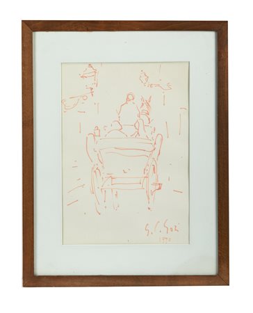 GINO PAOLO GORI (Firenze 1911 – Firenze 1991) "Senza titolo", 1970. China...