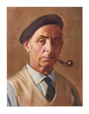 CAMILLO STAGNI (Borgo Panigale 1888 - Bologna 1972) “Senza titolo”. Olio su...