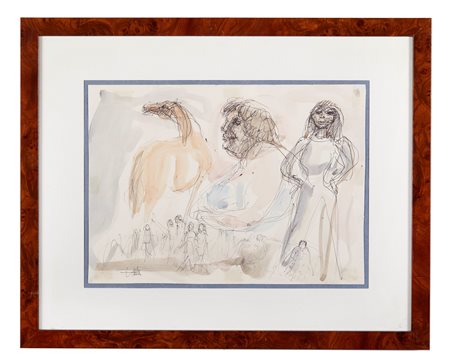 CLETO TOMBA (Castel San Pietro Terme 1898 – Bologna 1987) “Senza titolo”. Cm...