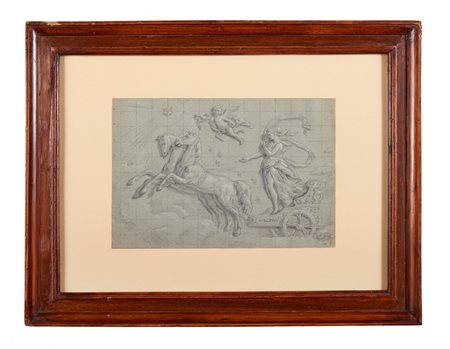 SANTE NUCCI (Bologna 1821 - 1896) "Aurora". Matita su carta. Cm 21,5x32....