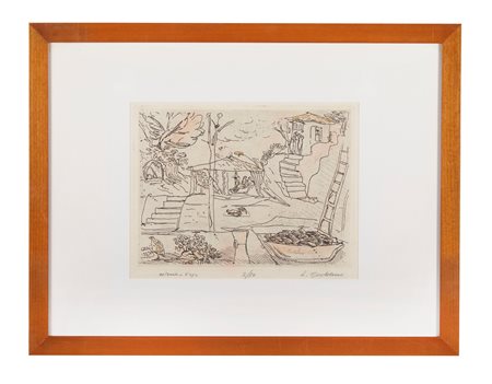 LUIGI BARTOLINI (Cupramontana 1892 – Roma 1963) “Osteria a Vejo”, 1955....