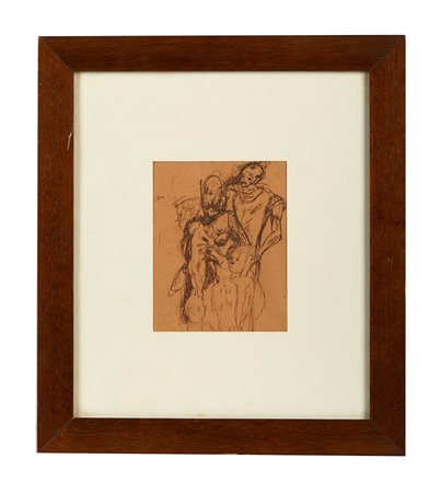 SEVERO POZZATI (Comacchio 1895 – Bologna 1983) “Senza titolo”. China su...