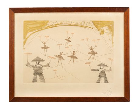 SALVADOR DALI’ (Figueres 1904 - 1989) “Chinois” da “Le cirque series”, 1965....