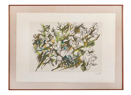 RENATO GUTTUSO (Bagheria 1911 – Roma 1987) “Senza titolo”. Litografia a...