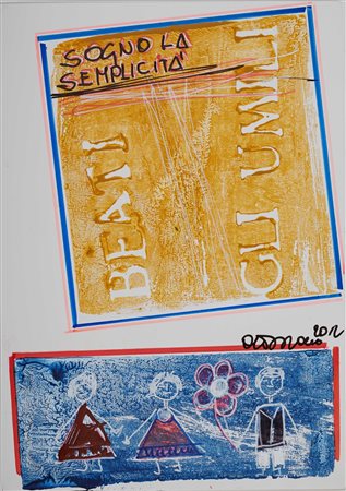 ANTONIO DEL DONNO (Benevento, 27 novembre 1927) "Sogno la semplicità", 2011....