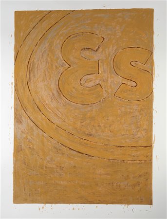 MARIO SCHIFANO (Homs 1934 – Roma 1998) “Esso”. Serigrafia polimaterica su...