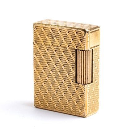 DUPONT Accendino placcato in oro. Seriale B5FE36. Firmato S.T. Dupont, Paris,...