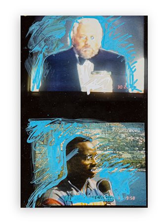 MARIO SCHIFANO (1934-1998) - Doppio monitor, 1990-1997