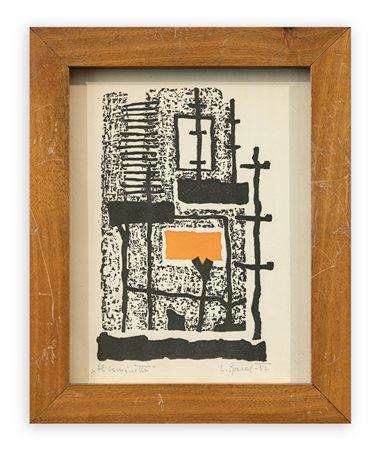 LUIGI SPACAL (1907-2000) - Al caminetto, 1957