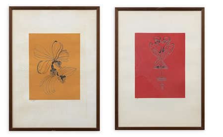 REMO BRINDISI (1918-1996) - Lotto unico di 2 acqueforti